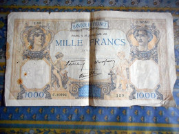 BILLET 1000 FRANCS TYPE CERES ET MERCURE Du 18 JUILLET 1940 - C.10298 159 - 1 000 F 1927-1940 ''Cérès E Mercure''