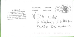 ESSONNE - Dépt N° 91 = RIS ORANGIS 2013 =  FLAMME ' LA POSTE 38276A ' 4 Lignes Ondulées Sur Ecopli + ENV ENT - Mechanical Postmarks (Advertisement)