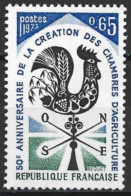 France 1973. Scott #1387 (U) Weather Vane (Complete Issue) - Gebruikt