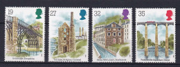 196 GRANDE BRETAGNE 1989 - Y&T 1384/87 - Archeologie Pont Mine Moulin Aqueduc - Neuf ** (MNH) Sans Charniere - Ongebruikt