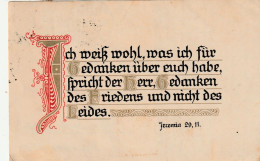 TH3600   --   ICH WEIS WOHL..........    --   SPRUCHKARTE  --  SAYING CARD  --   Jeremia 29, 11  --  1922 - Other & Unclassified