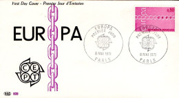 FDC 1971 EUROPA - 1970-1979