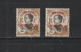 MONG-TZEU - Bureau Indochine - 52 De 1919 - 2 Timbres Neufs * - 4/5c. Sur 2c. Brun  - 2 Scan - Unused Stamps