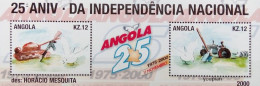 Angola 2001, 25 Years Of Independence, MNH S/S - Angola