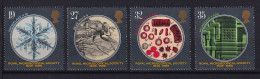 196 GRANDE BRETAGNE 1989 - Y&T 1396/99 - Microscopie Neige Mouche Sang - Neuf ** (MNH) Sans Charniere - Nuevos