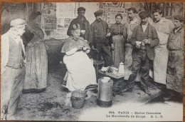 CPA PARIS 75 - Halles Centrales - La Marchande De Soupe - E.L.D. N° 904  Excellent état - Petits Métiers à Paris