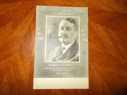 Cpa Les Pipes André Lebey Les Meilleures Pub Publicité Commerce Paris 16 Eme Rue Chalorin - Andere & Zonder Classificatie