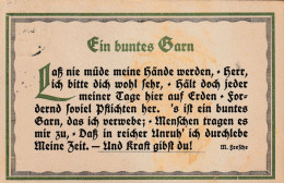 TH3601   --   EIN BUNTES ..........    --   SPRUCHKARTE  --  SAYING CARD  --   M. Feesche  --  1925 - Sonstige & Ohne Zuordnung