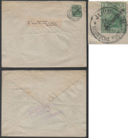 TÜRKEI - JERUSALEM DEUTSCHE POST / 1910 UMSCHLAG # U5 ==> DEUTSCHLAND - ENVELOPPE (ref 7555) - Deutsche Post In Der Türkei