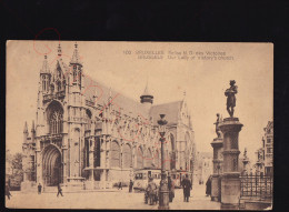 Bruxelles - Eglise N. D. Des Victoires - (TRAMS) - Postkaart - Monumentos, Edificios