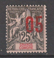 GRANDE COMORE  N° 24 VARIETEE SURCHARGE DEPLACE NEUF* TB TRACE DE CHARNIERE / MH - Ungebraucht