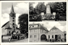 CPA Weisenheim Am Sand Pfalz, Kirche, Kriegerdenkmal, Bäckerei, Kolonialwaren-Geschäft - Sonstige & Ohne Zuordnung