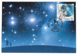 Serbien / Srbija 2009  Mi.Nr. 300 , EUROPA CEPT / Astronomie - Maximum Card - Beograd 05.05.2009 - 2009