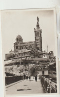 Marseille 13  Belle Carte Non Circulée Glacée Notre Dame De La Garde Et Le Pont Animé - Notre-Dame De La Garde, Funicolare E Vergine