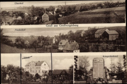 CPA Großvoigtsberg Großschirma In Sachsen, Kriegerdenkmal, Schule, Oberdorf, Niederdorf - Sonstige & Ohne Zuordnung