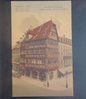 67284 . STRASBOURG . ANCIENNE MAISON PRES DE LA CATHEDRALE  . ANNEE 1919 - Straatsburg