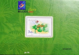 Angola 2001, International Stamps Exhibition BELGICA - Flowers, MNH S/S - Angola