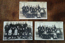5 Photo / Carte Photo De Classe De Pécy Proche Nangis 1919-1920-1921 - Andere & Zonder Classificatie