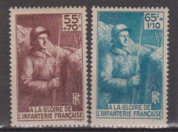 France N° 386 à 387 Avec Charnières - Unused Stamps