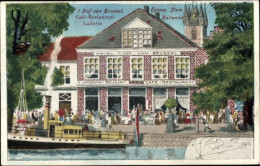 CPA Sluis Zeeland Niederlande, Hotel Hof Van Brussel, E. Janssens Beijaert, Café Restaurant - Otros & Sin Clasificación