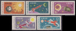 1963 Albania 779-783 Space Exploring,Lunik,Mars-Sonde,Venus-Sonde 10,00 € - Europe