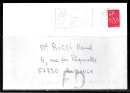 P192 - MARIANNE DE LAMOUCHE SUR LETTRE DE THIONVILLE DU 12/05/06 - FD DE HAGONDANGE CC DU 13/05/06 - 1961-....