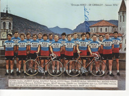 EQUIPE MIKO DE GRIBALDY 1976 FORMAT 17.5 X 12.5 CMS - Cyclisme