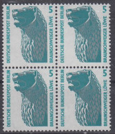 Berlin Mi Nr.863/863 - Freimarken - Braunschweiger Löwe ( Viererblock) - 1981-1990