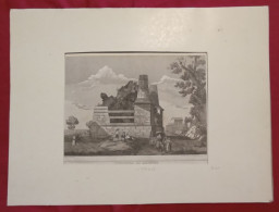 Incisione Acquaforte Sepolcro Di Arunte Detto Degli Orazi E Curiazi - Albano Laziale (Roma). - Etchings