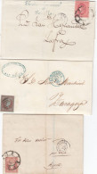 Spain 3 Covers Circa 1855 - Brieven En Documenten