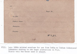 GB Fiji Islands Enveloppe Circa 1890 - Fidji (...-1970)