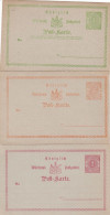AD Wurttemberg 3 Postkarten 1872 - Otros & Sin Clasificación