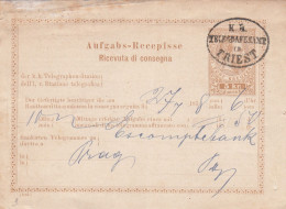 Österreich Aufgabsrecepisse 1878 - Cartas & Documentos