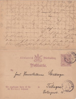 AD Wurttemberg Postkarte 1883 - Sonstige & Ohne Zuordnung