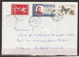 Lettre Avec Affranchissement Philatélique Tp Yv :1173(1958)-1734(1972)-2089(1980)du 27/04/1988 Annecy -->Albertville - Storia Postale
