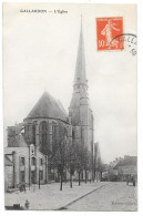 Cpa. 28 GALLARDON (ar. Chartres) L'Eglise (petite Animation)  1913  Ed. Gillet - Other & Unclassified