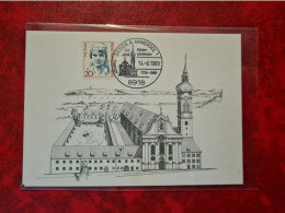 Lettre ALLEMAGNE 1989 DIESSEN A AMMERSEE KLOSTER PFANKIRCHE - Otros & Sin Clasificación