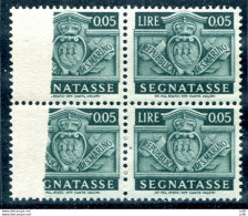 Segnatasse "Stemma" Cent. 5 Stampa Parziale - Unused Stamps