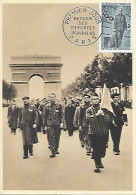 CPM Paris Retour Des Déportés 1er Avril 1965 Carte 1er Jour - Les Déportés Défilent Aux Champs Elysées - Arrondissement: 08
