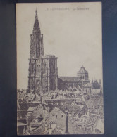 67290 . STRASBOURG . LA CATHEDRALE . N° 9 . ANNEE 1919 . - Straatsburg