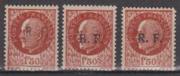 Pétain Surcharge Libération De Bordeaux , Les 3 Types Neuf Sans Charnières - Unused Stamps