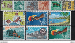 1961 Tanganica Independence 12v. MNH SG. N. 108/119 - Sonstige & Ohne Zuordnung