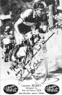 PHOTO CYCLISME REENFORCE GRAND QUALITÉ ( NO CARTE ) LOUISON BOBET SERIE HURET 1953 - Cyclisme