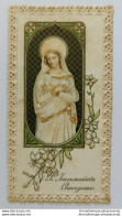 Bn27 Antico Santino Merlettato-holy Card Madonna Immacolata Concezione - Images Religieuses