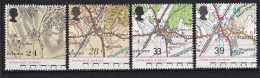 229 GRANDE BRETAGNE 1991 - Y&T 1568/71 - Carte Environs Hamstreet - Neuf ** (MNH) Sans Charniere - Unused Stamps