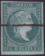 Cuba 1855 Sc 1 Antillas Ed 1 Used Pen Cancel - Kuba (1874-1898)