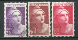 26485 FRANCE N°731/3° Marianne De Gandon  1945  TB - Used Stamps