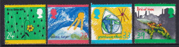 229 GRANDE BRETAGNE 1992 - Y&T 1633/36 - Dessin Enfant Fleur Soleil Serre Oiseau - Neuf ** (MNH) Sans Charniere - Unused Stamps