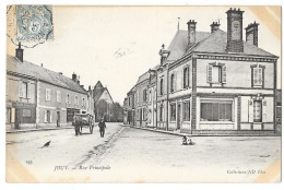 Cpa. 28 JOUY (ar. Chartres) Rue Principale (animée, Attelage)  1905  Ed. ND  N° 199 - Jouy