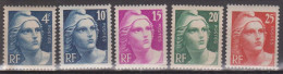 France N° 725 à 729 Neuf Sans Charnières - Unused Stamps